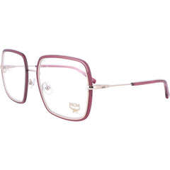 MCM Women's Eyeglasses - Wine Square Full-Rim Metal Frame | MCM 2133 612