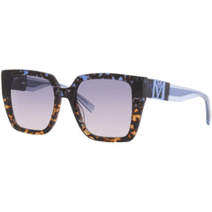 MCM Women's Sunglasses - Grey Gradient Lens Blue/Orange Tortoise Frame | 723S 461