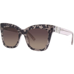 MCM Women's Sunglasses - Havana/Transparent Grey Butterfly Plastic Frame | 686SE 61