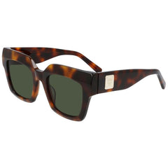 MCM Women's Sunglasses - Zyl Havana Square Full Rim Frame Green Lens | MCM707S 214