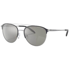 Michael Kors Men's Sunglasses - Matte Navy Frame Silver Mirrored Lens | 1111 12076G