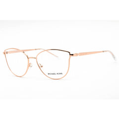 Michael Kors Women's Eyeglasses - Full Rim Rose Gold Metal Round Frame | 0MK3060 1108