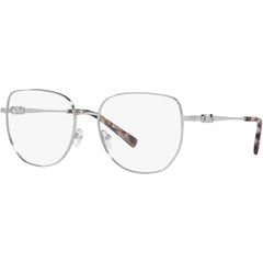 Michael Kors Women's Eyeglasses - Silver Metal Square Frame Demo Lens | 3062 1153