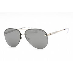 Michael Kors Women's Sunglasses - Half Rim Silver/Black Aviator | 0MK1135B 10156G