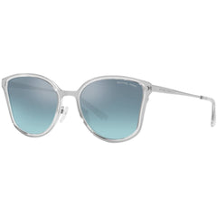 Michael Kors Women's Sunglasses - Silver Metal Butterfly Frame Blue Lens | 1115 11537C