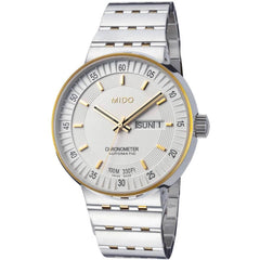 Mido Men's Automatic Watch - All Dial White Cream Dial Steel Bracelet| M83409B111