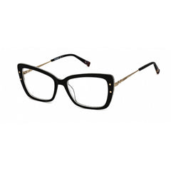 Missoni Men's Eyeglasses - Full Rim Black Plastic Aviator Shape Frame | MIS0028 807 00