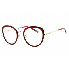 Missoni Women's Eyeglasses - Full Rim Burgundy Metal Cat Eye Frame | MIS 0043 0LHF 00