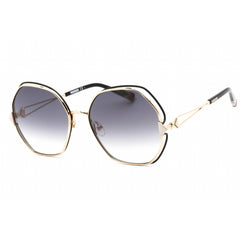 Missoni Women's Sunglasses - Full Rim Gold Black Metal Round | MIS 0075/S 0RHL 9O