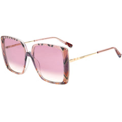 Missoni Women's Sunglasses - Pattern Pink Metal Butterfly Frame | MIS 0002/S 0OBL