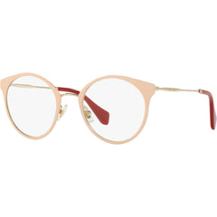 Miu Miu Women's Eyeglasses - Core Collection Pale Gold Powe Frame | 0MU 51 PV UST1O1