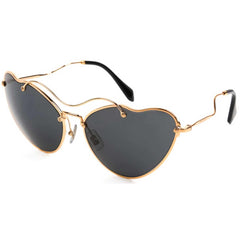 Miu Miu Women's Sunglasses - Gold Metal Butterfly Frame | MIU MIU 0MU55RS 7OE1A165