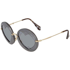 Miu Miu Women's Sunglasses - Grey Mirrored Black Plastic Lenses | 01SS-VA35L062