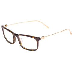 Mont Blanc Men's Eyeglasses - Havana Gold Rectangular Frame | MONT BLANC MB0052O 3