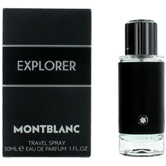 Montblanc Men's Eau De Parfum Spray - Explorer Vetiver, Leather Heart Notes, 1 oz