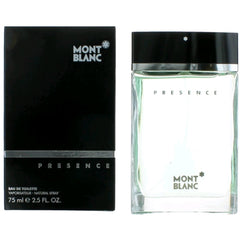 Montblanc Men's EDT Spray - Presence Sage, Apple, Heliotrope Heart Notes, 2.5 oz