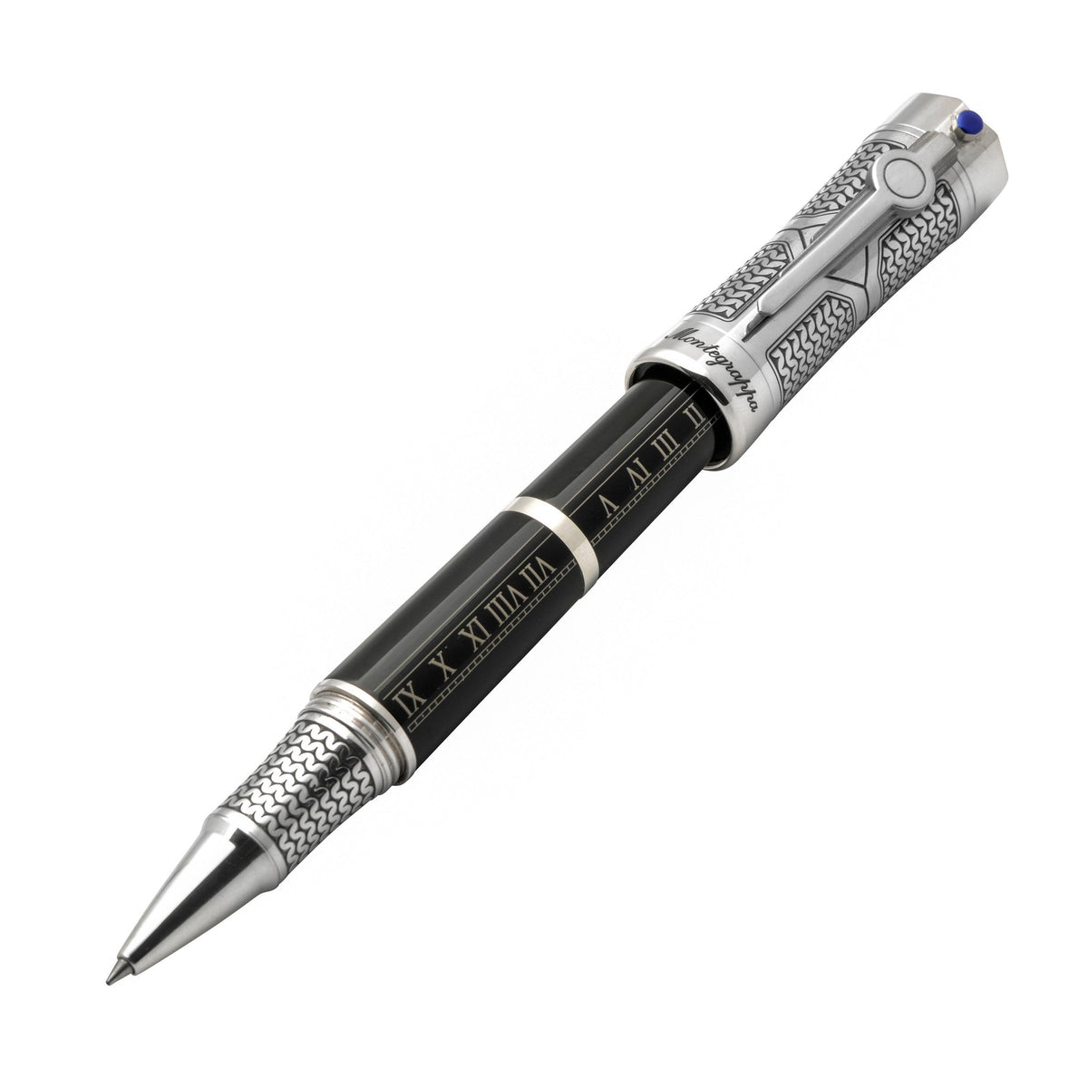 Montegrappa Time & Brain Limited Edition Sterling Silver Fountain
