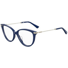 Moschino Women's Eyeglasses - Blue Plastic Cat Eye Frame | MOSCHINO MOS561 0PJP