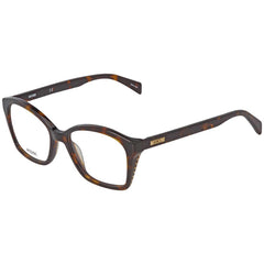 Moschino Women's Eyeglasses - Dark Havana Plastic Cat Eye Frame | MOSCHINO MOS517 86