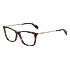 Moschino Women's Eyeglasses - Dark Havana Plastic Square Frame | MOSCHINO MOS522 86