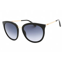Moschino Women's Sunglasses - Black Round Frame Grey Shaded Lens | MOS083/S 0807 9O