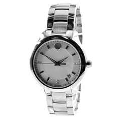 Movado 0606978 Women's Bellina Silver & MOP Dial Diamond Watch