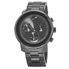 Movado Men's Chronograph Watch - Bold Gunmetal Dial Gunmetal Steel | 3600486