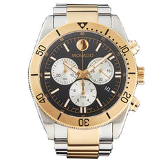 Movado Men's Chronograph Watch - Sport Two Tone Bracelet | 0607441