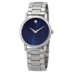 Movado Men's Quartz Watch - Classic Museum Blue Dial Stainless Steel Bracelet | 2100015