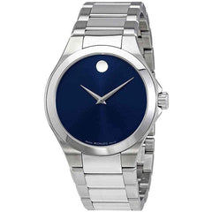 Movado Men's Quartz Watch - Defio Blue Dial Stainless Steel Bracelet | 0606335