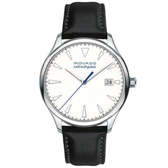 Movado Men's Quartz Watch - Heritage Series Calendoplan White Dial Strap | 3650002