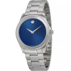 Movado Men's Quartz Watch - Junior Sport Blue Dial Stainless Steel Bracelet | 0606116