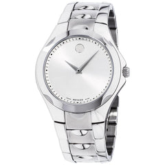 Movado Men's Quartz Watch - Luno Silver Tone Dial Stainless Steel Bracelet | 0606379