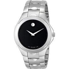 Movado Men's Quartz Watch - Luno Sport Black Dial Stainless Steel Bracelet | 0606378