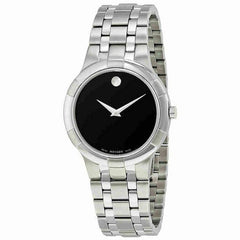 Movado Men's Quartz Watch - Metio Black Dial Stainless Steel Bracelet | 0606203