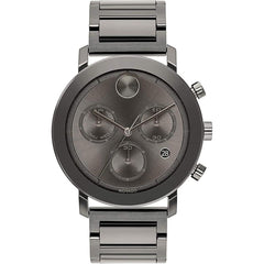 Movado Men's Swiss Quartz Watch - Bold Evolution Grey Dial Steel Bracelet | 3600685