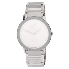 Movado Men's Swiss Quartz Watch - Sapphire Silver Dial Bracelet | 0607407