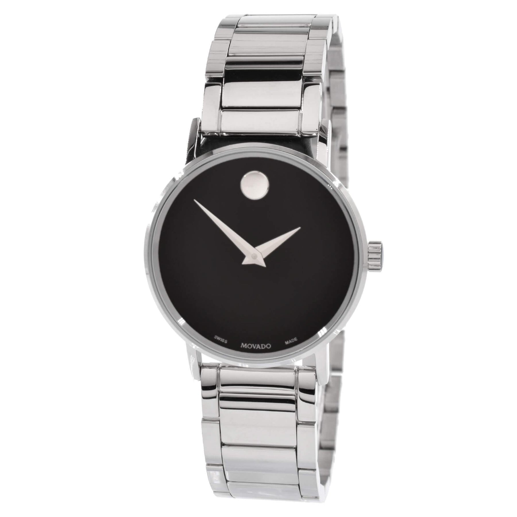 Movado Unisex Watch - Quartz Black Museum Dial Silver Tone Bracelet |