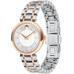 Movado Women's Bracelet Watch - 1881 Quartz Silver Dial Two Tone Steel | 0607099