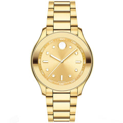 Movado Women's Bracelet Watch - Bold Gold Dial Yellow Gold Stainless Steel | 3600416