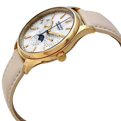 Movado Women's Quartz Watch - Heritage Mother of Pearl Dial Beige Strap | 3650072