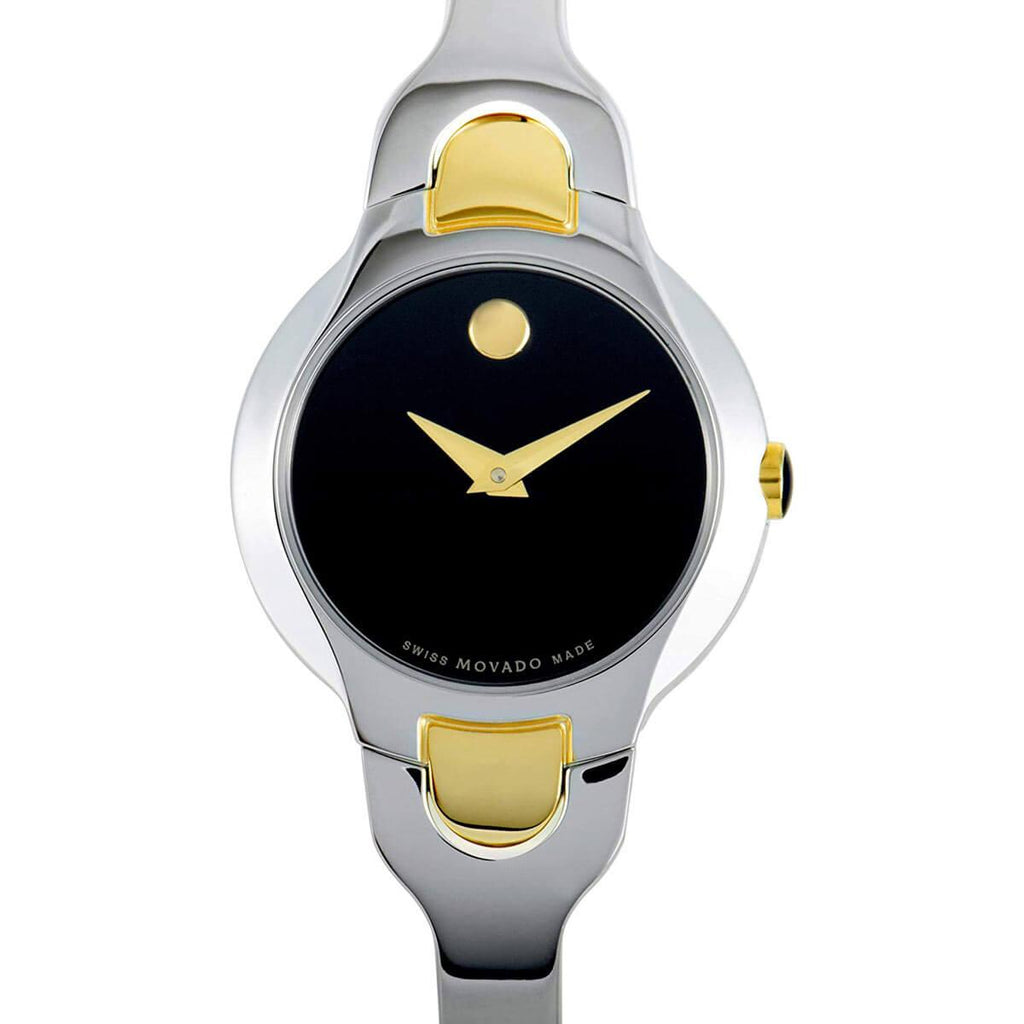 Movado Women’s Kara Stainless Steel Watch Movado Kara Black Dial Stainless Steel Ladies Watch 0605247  main image 3