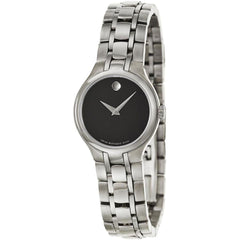 Movado Women's Quartz Watch - Museum Black Museum Dial Steel Bracelet | 0606368