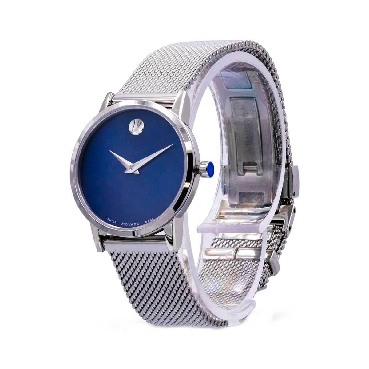 Movado Museum Classic Women’s Watch - Stainless Steel Mesh Bracelet Movado Museum Classic Mother of Pearl Dial Ladies Watch  main image 2