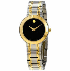 Movado Women's Quartz Watch - Stiri Black Dial Two Tone Bracelet | 0607281