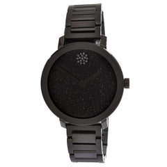 Movado Women's Watch - Bold Evolution Black Glitter Dial Steel Bracelet | 3600829
