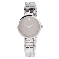 Movado Women's Watch - Kora Diamond Pink Mother of Pearl Dial Bracelet | 0607322