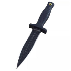 MTech USA Boot Knife - Steel Double Edged Dagger Fixed Blade Rubber Handle | MT-097