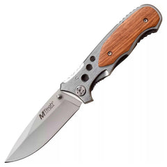 MTech USA Folding Knife - Bead Blast Stainless Steel Blade Liner Lock | MT-423SL