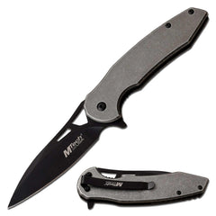 MTech USA Folding Knife - Black Steel Blade Tactical Spring Assisted | MT-A1083SW